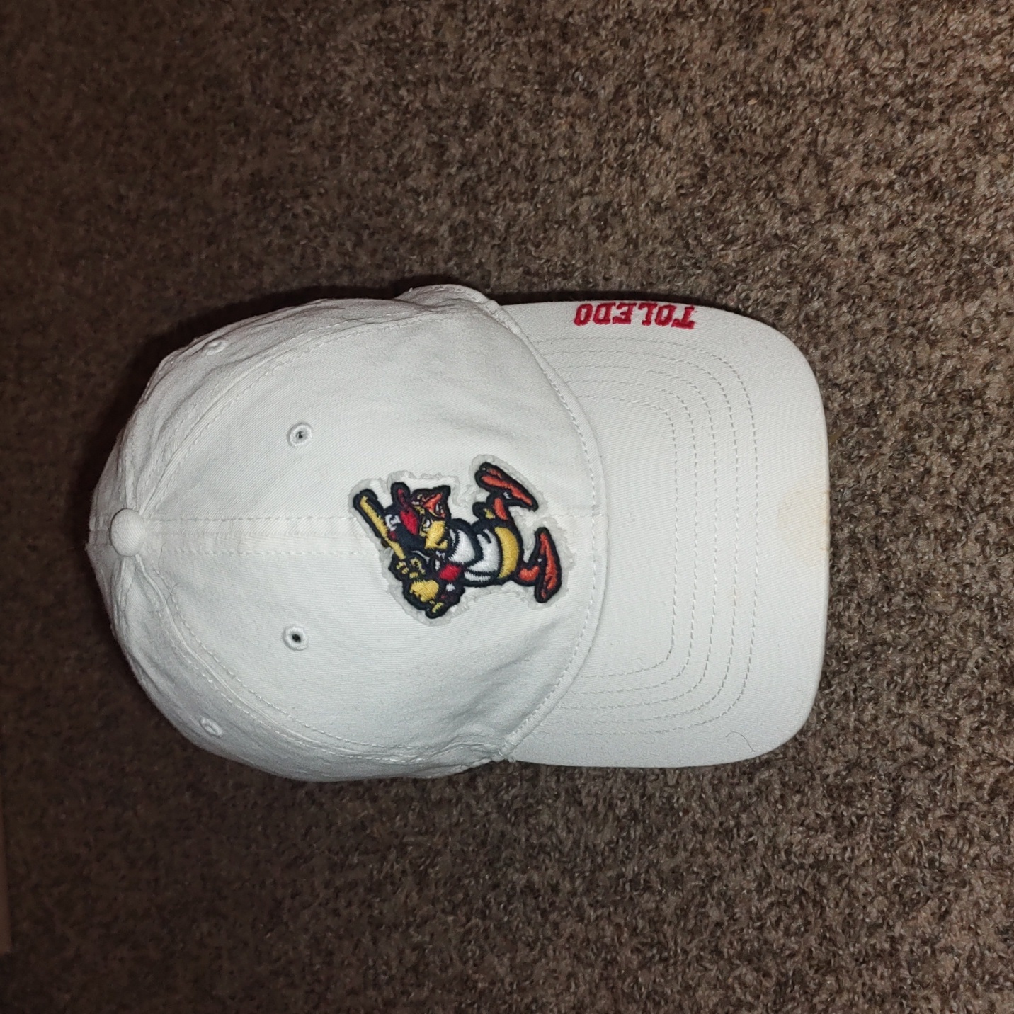 47 Brand Minor League Baseball Toledo Mud Hens Clean Up Fitted White Cap Rare
